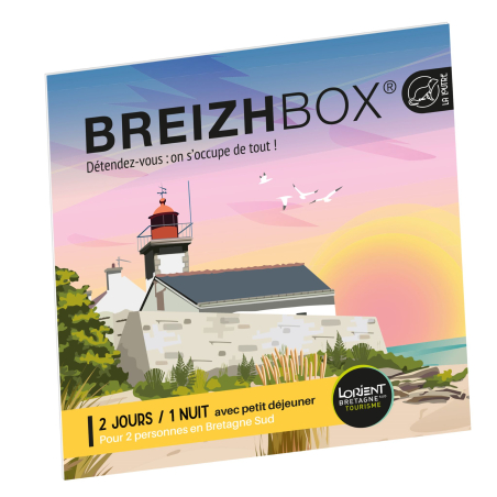 Le coffret-cadeau jaune, séjours en Bretagne Sud (Morbihan) - ©Breizhbox