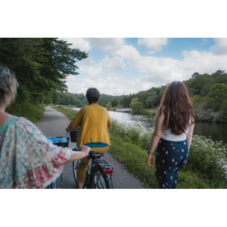 Balade à pied et à vélo sur le Chemin de Halage à Hennebont (Morbihan) - ©Tony Esnault - LBST