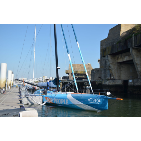 IMOCA, voilier de course au large à Lorient La Base (Morbihan) - ©A. Marcos - LBST