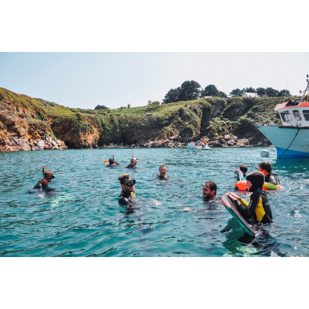 Séance de baptême de plongée sur l'île de Groix (Morbihan) - ©Le Ciré Jaune - LBST