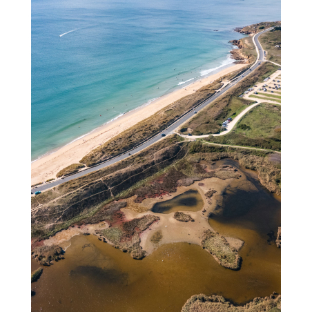 Vue aérienne de la route littorale de Lorient Bretagne Sud (Morbihan) - ©Thibault Poriel - LBST