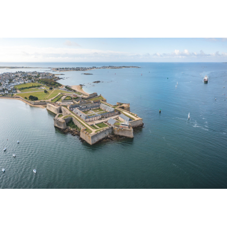 Vue aérienne de la Citadelle de Port-Louis à Lorient Bretagne Sud (Morbihan) - ©Thibault Poriel - LBST