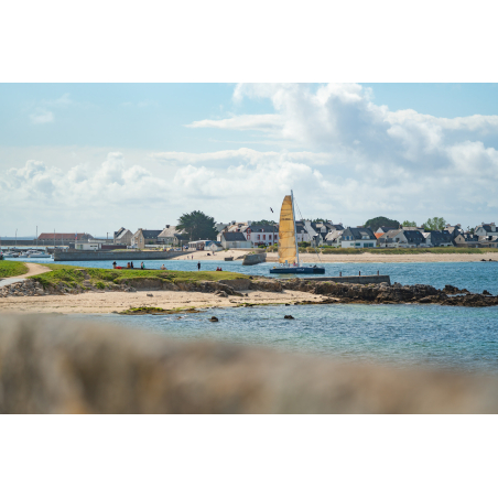 Vue sur les plages de la Petite Mer de Gâvres depuis Port-Louis (Morbihan) - ©Thibault Poriel - LBST