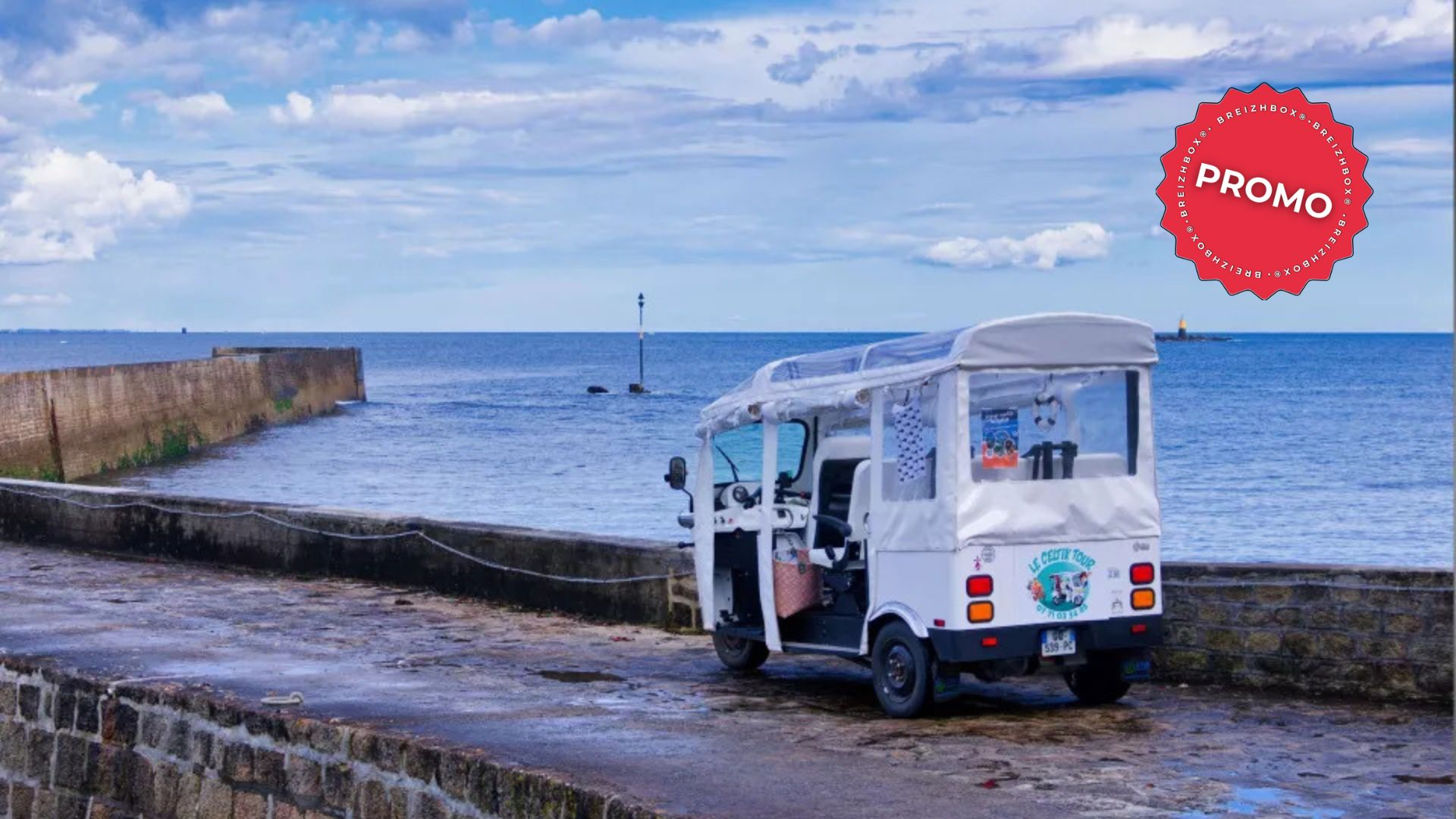 Séjour en Bretagne Sud à la découverte des plages et du littoral en tuktuk, avec repas et nuit en hôtel avec petit-déjeuner (Morbihan)
